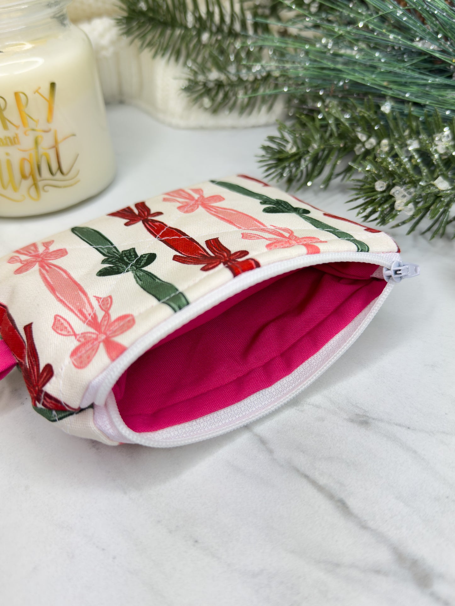 Merry Bows Mini Wallet Keychain