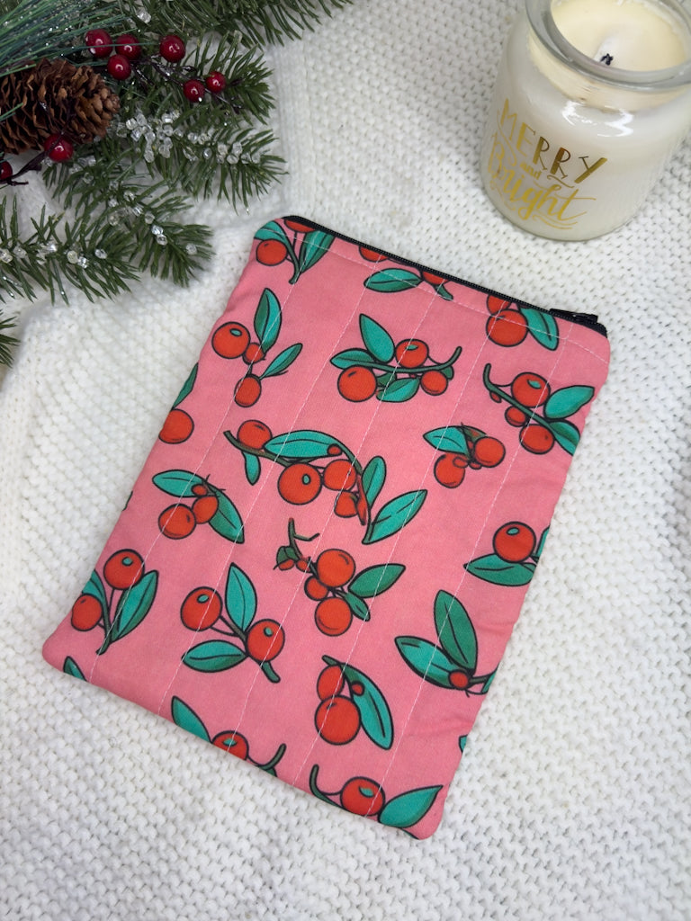 Pink Cranberry Cheer Kindle Sleeve