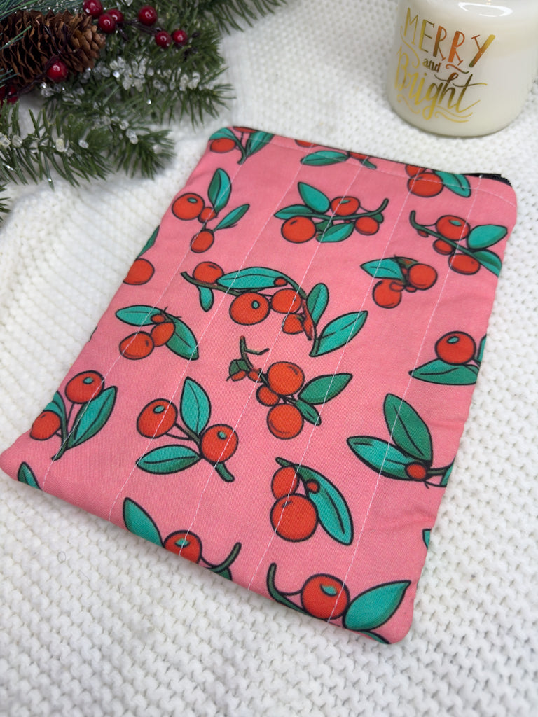 Pink Cranberry Cheer Kindle Sleeve