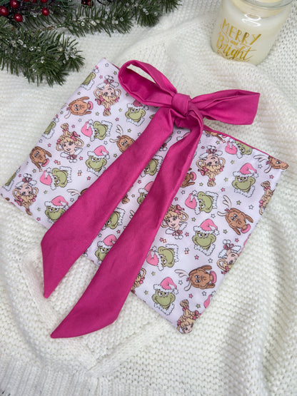 Grinchmas Quilted Book Sleeve