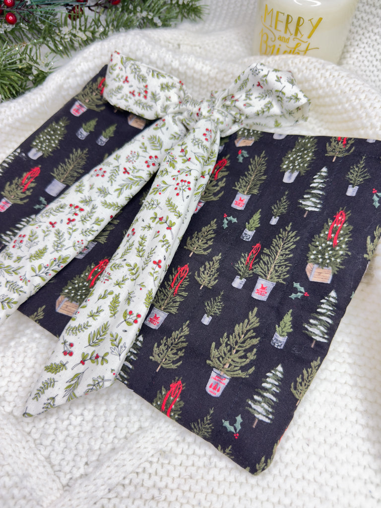 Festive Firs Quilted Book Sleeve