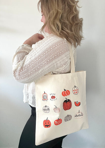 Pumpkin Types Tote Bag