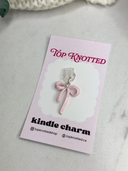 Pink Bow Kindle Charm