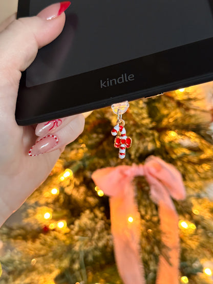Candy Cane Kindle Charm