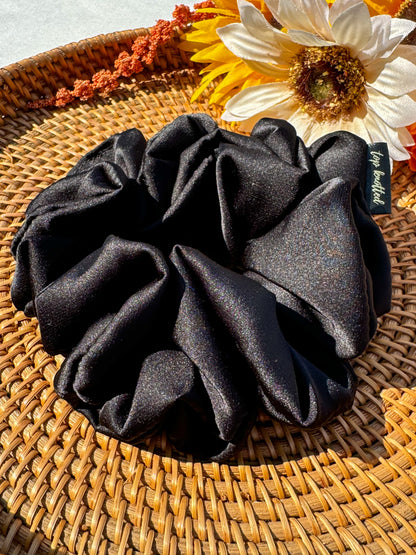 Black Satin | Classic Scrunchie