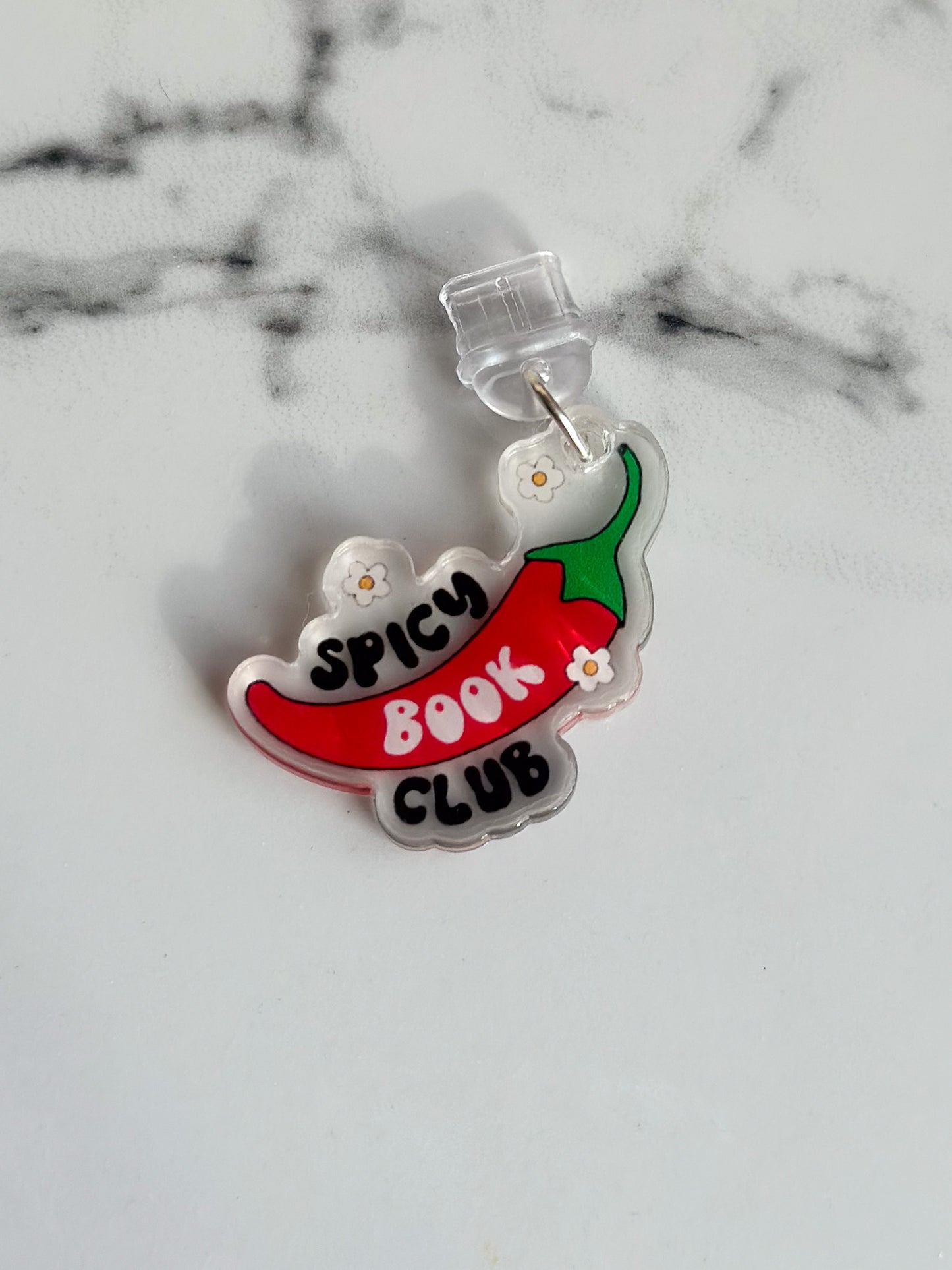 Spicy Book Club Kindle & USB-C Dust Plug Charm
