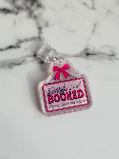 Sorry! I'm BOOKED! Kindle & USB-C Dust Plug Charm