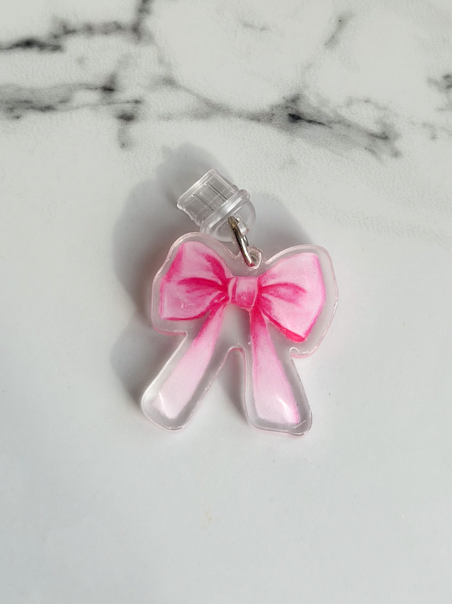 Bubblegum Bow Kindle & USB-C Dust Plug Charm