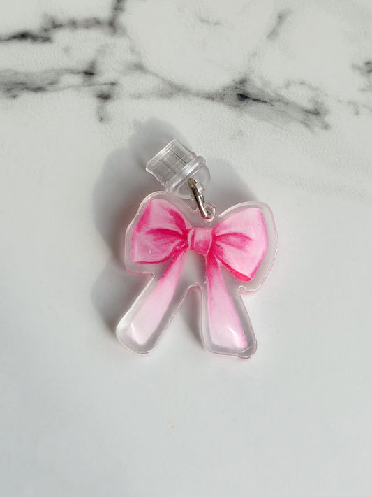 Bubblegum Bow Kindle & USB-C Dust Plug Charm
