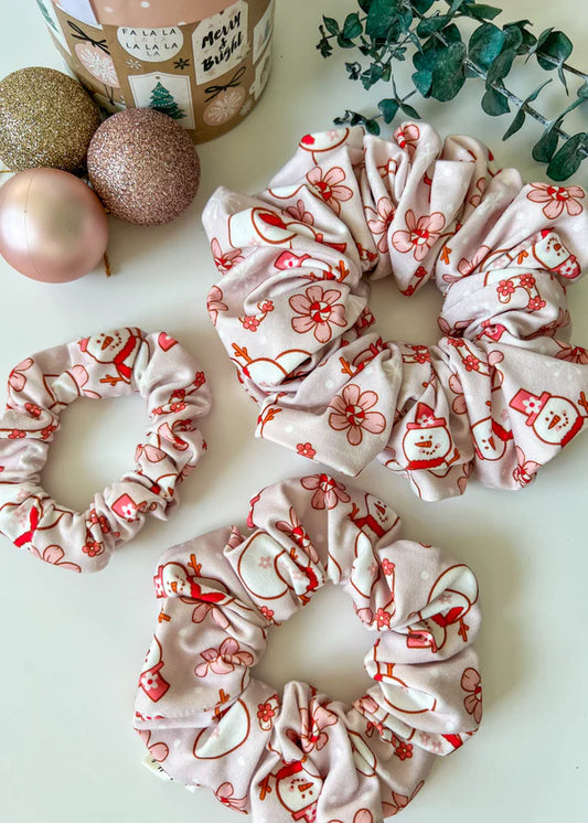 Floral Frosty Scrunchie
