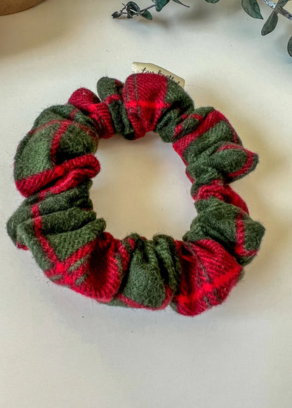 Cozy Christmas Plaid Scrunchie