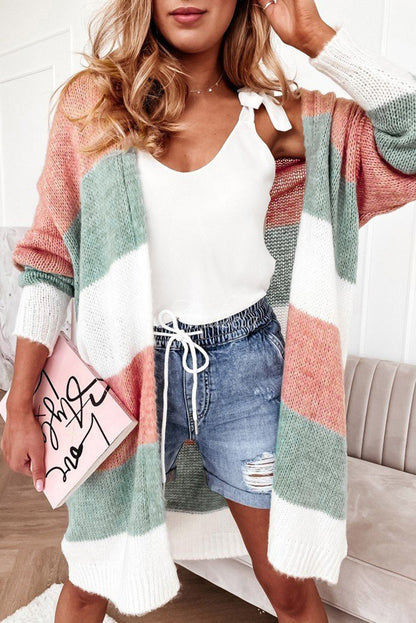 Cotton Candy Longline Stripe Cardi