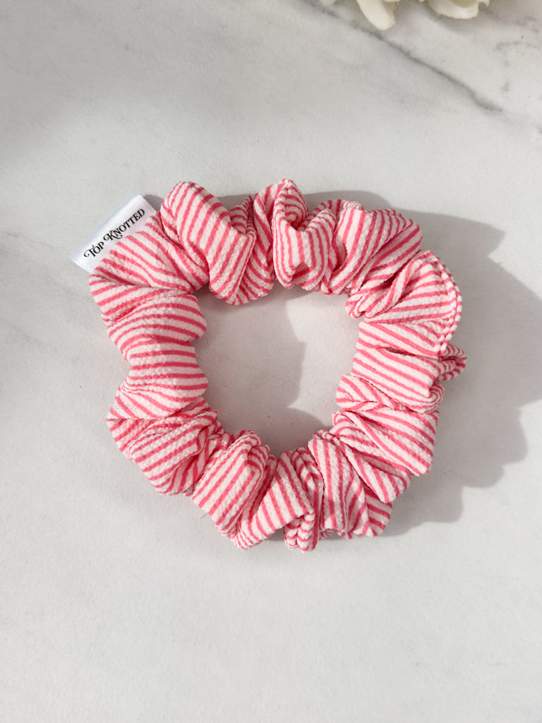 Strawberry Stripe Scrunchie
