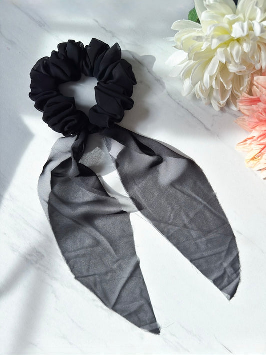 Black Scrunchie Scarf