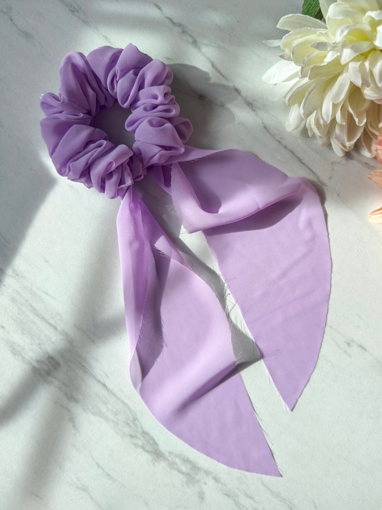 Lilac Scrunchie Scarf
