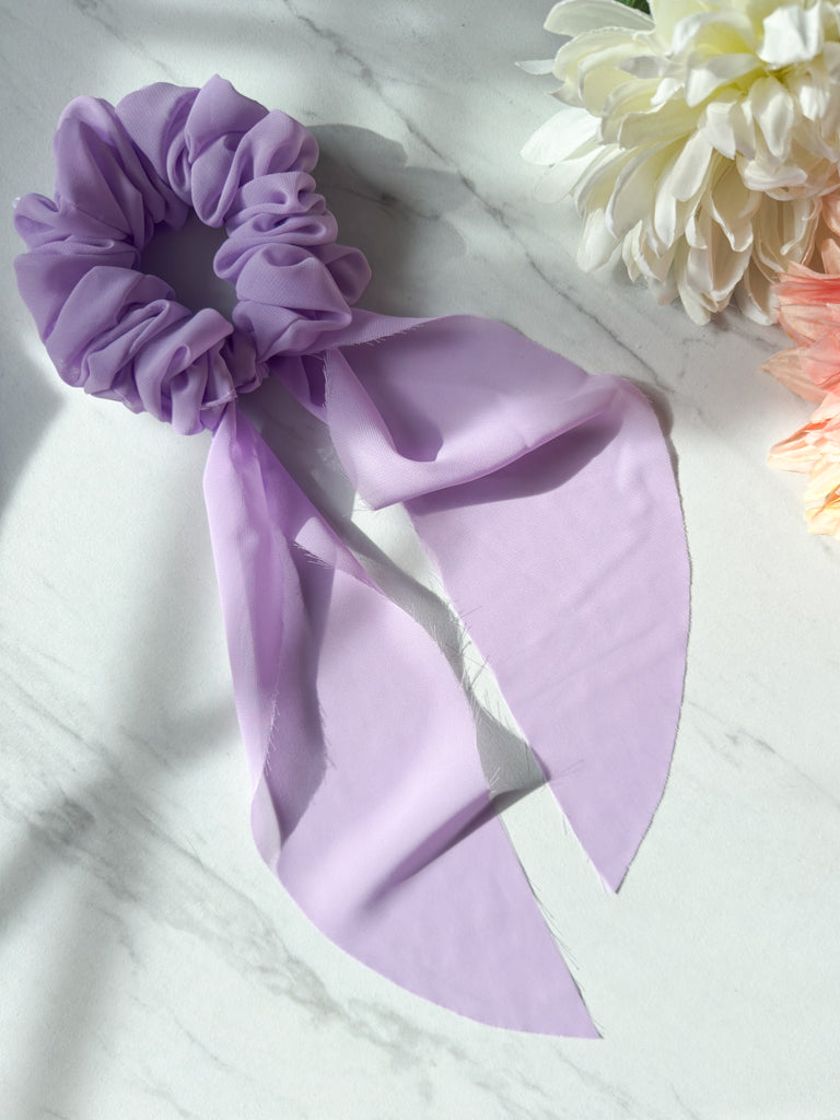Lilac Scrunchie Scarf