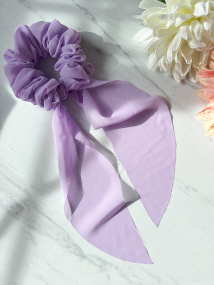 Lilac Scrunchie Scarf
