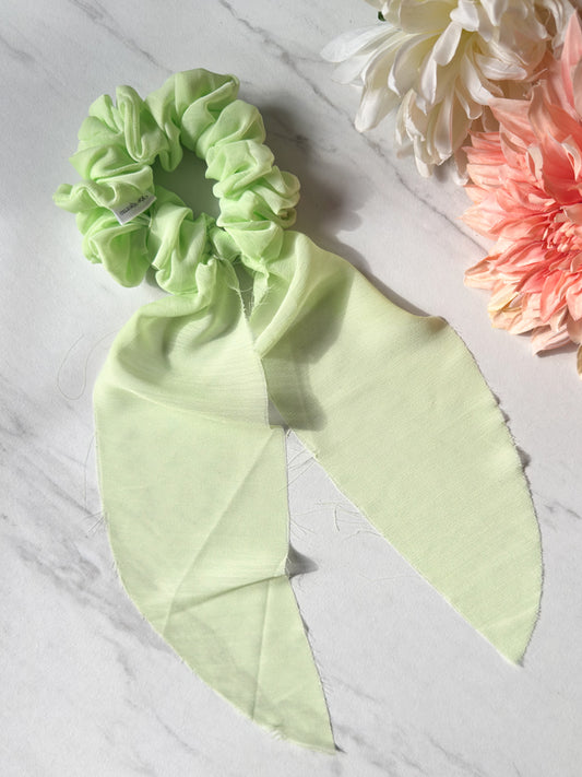 Lime Scrunchie Scarf