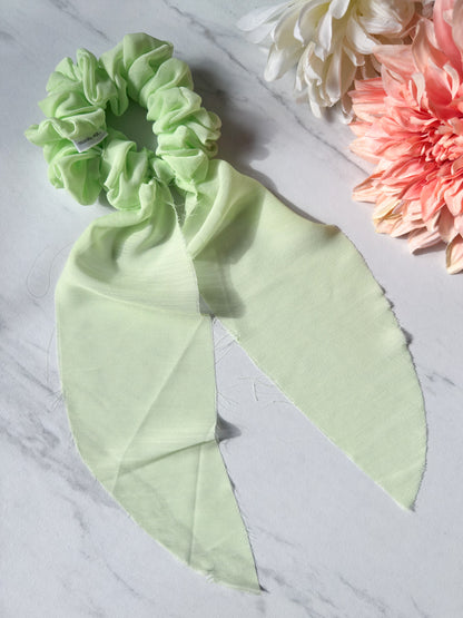 Lime Scrunchie Scarf