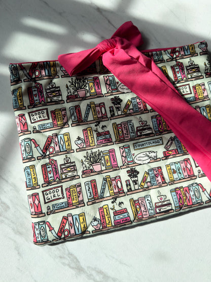 Smutty Bookshelf Quilted Book Sleeve