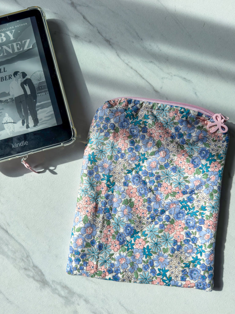 Blushing Blue Garden Kindle Sleeve