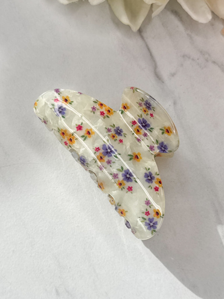 Floral Everyday Claw Clip