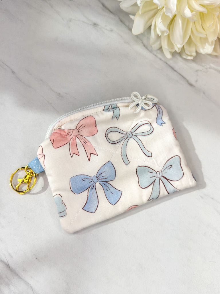 Bow Bliss Mini Wallet Keychain