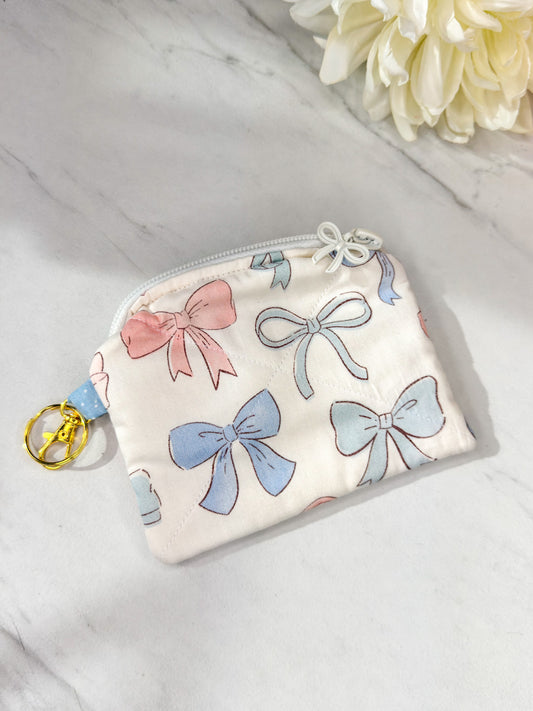Bow Bliss Mini Wallet Keychain