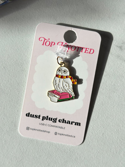 Hedwig Kindle & USB-C Dust Plug Charm