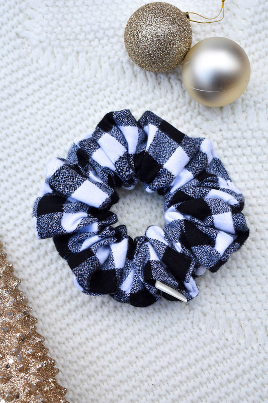 Perfectly Plaid - White | Classic Scrunchie