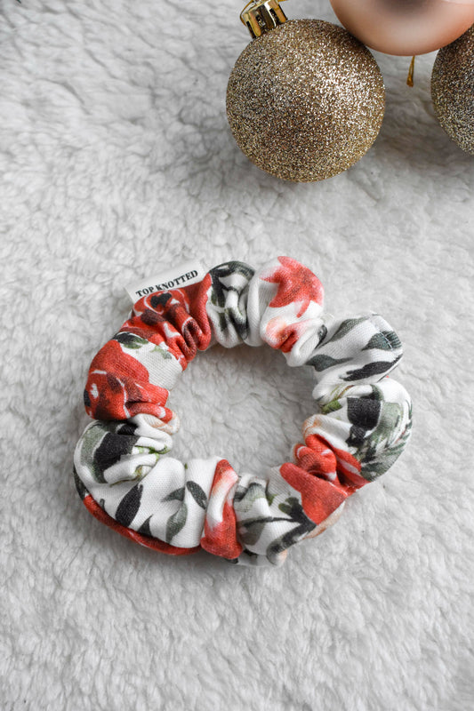 Winter Rose | Skinny Scrunchie