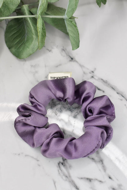 Mauve | Skinny Silk Scrunchie